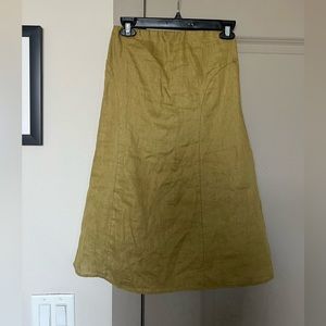 DISSH Linen Mini Dress Size 6 Green